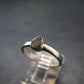 Cute Gem Moldavite Sterling Silver Ring From Czech Republic - Size 7 - 1.9 Grams