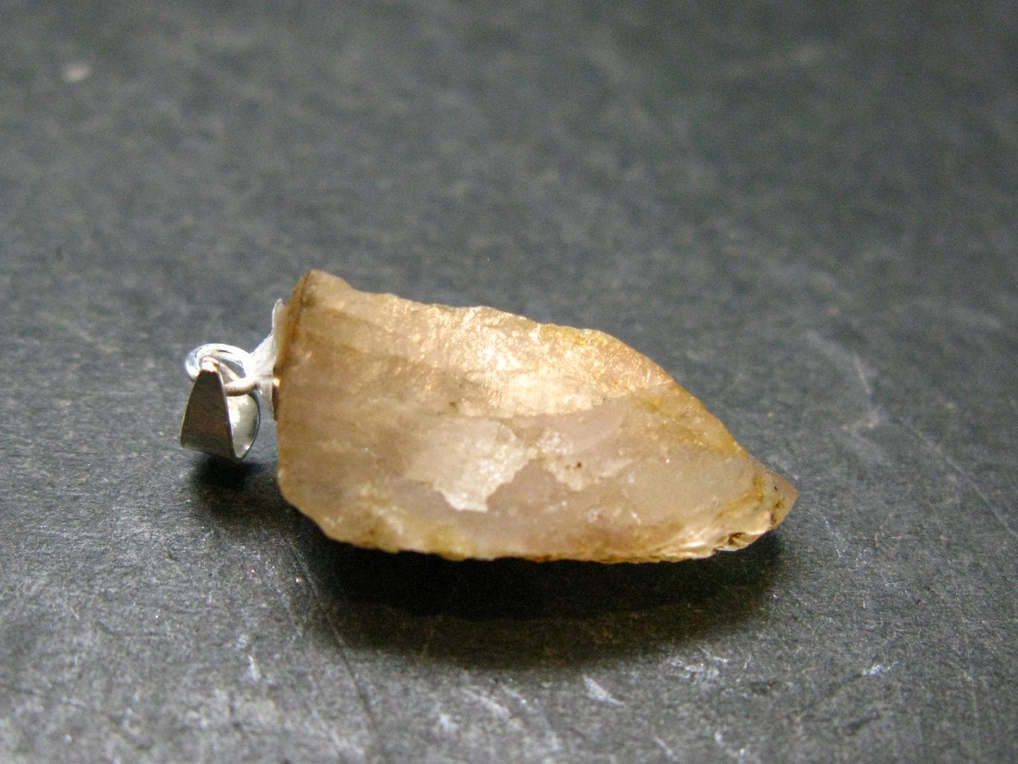 Phenakite Phenacite Crystal Silver Pendant From Nigeria - 1.1" - 3.0 Grams