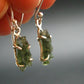 Moldavite Tektite Silver Earrings from Czech Republic - 1.84 Grams