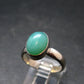 Natural Apple Green Chrysoprase 925 Sterling Silver Ring From Australia - 3.79 Grams - Size 7