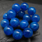AAA Grade Neon Blue Apatite Genuine Bracelet ~ 7 Inches ~ 12mm Round Beads