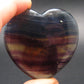 Large Tumbled Natural Fluorite Heart from China - 1.9" - 48.65 Grams