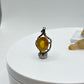 Yellow Sapphire Oval Pendant | Natural Yellow Sapphire Necklace | Sterling Silver Artistic Pendant | September Birthstone Jewelry - 2.63 g