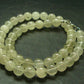 Gem Libyan Desert Glass Tektite Necklace 10 mm Beads from Libya - 19" - 49.0 Grams