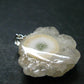 Anandalite Quartz Crystal Silver Pendant From India - 1.2" - 6.91 Grams