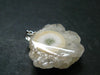 Anandalite Quartz Crystal Silver Pendant From India - 1.2" - 6.91 Grams