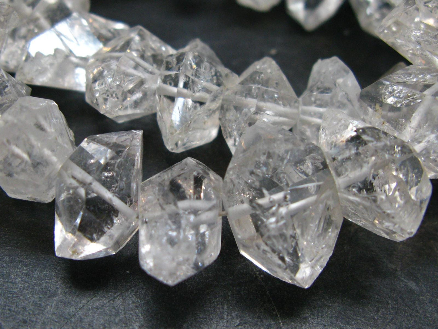 Herkimer Diamond Quartz Necklace From USA - 17"