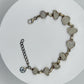 Raw Natural Phenakite (Phenacite) Crystal Bracelet in Sterling Silver - Weight 14.01 g