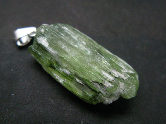 East meets West Gem!! Pistachio-Green Diopside Tashmarine Rare Gem Crystal From Tanzania - 1.1"