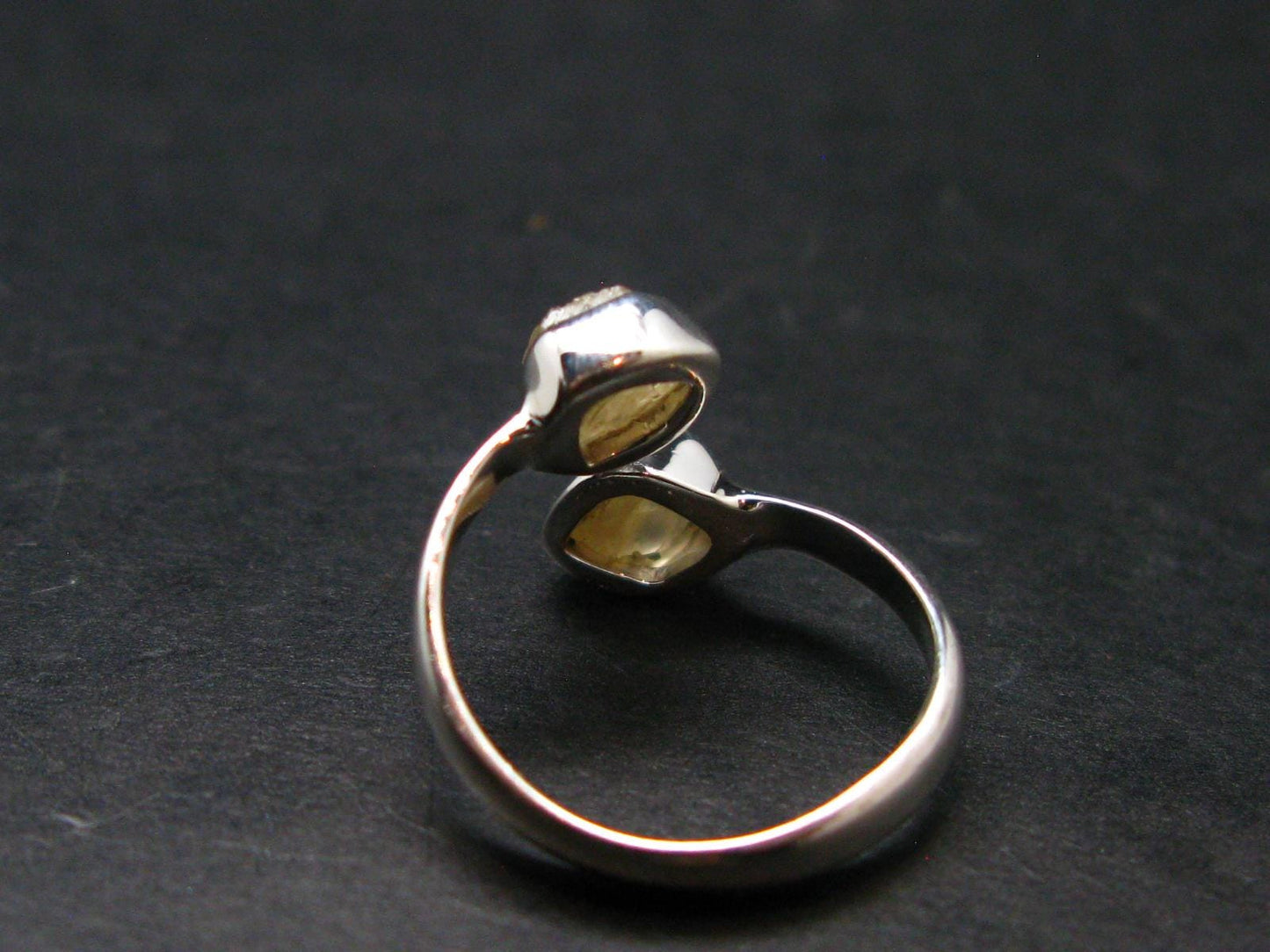 Rare Agni Gold Danburite Silver Ring From Tanzania - 1.86 Grams - size 5