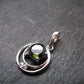 Moldavite Tektite Silver Pendant from Czech Republic - 0.9" - 2.00 Grams