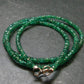 Emerald Faceted Necklace From Colombia - 21" - 10.96 Grams