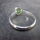 Tsavorite Green Garnet Sterling Silver Ring from Tanzania - 1.97 Grams - Size 6