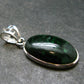 Extremely Rare Natural Maw Sit Sit Crystal Silver Pendant from Myanmar - 1.3" - 4.0 Grams