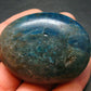 Neon Blue Apatite Tumbled Stone from Madagascar - 111.2 Grams - 2.3"