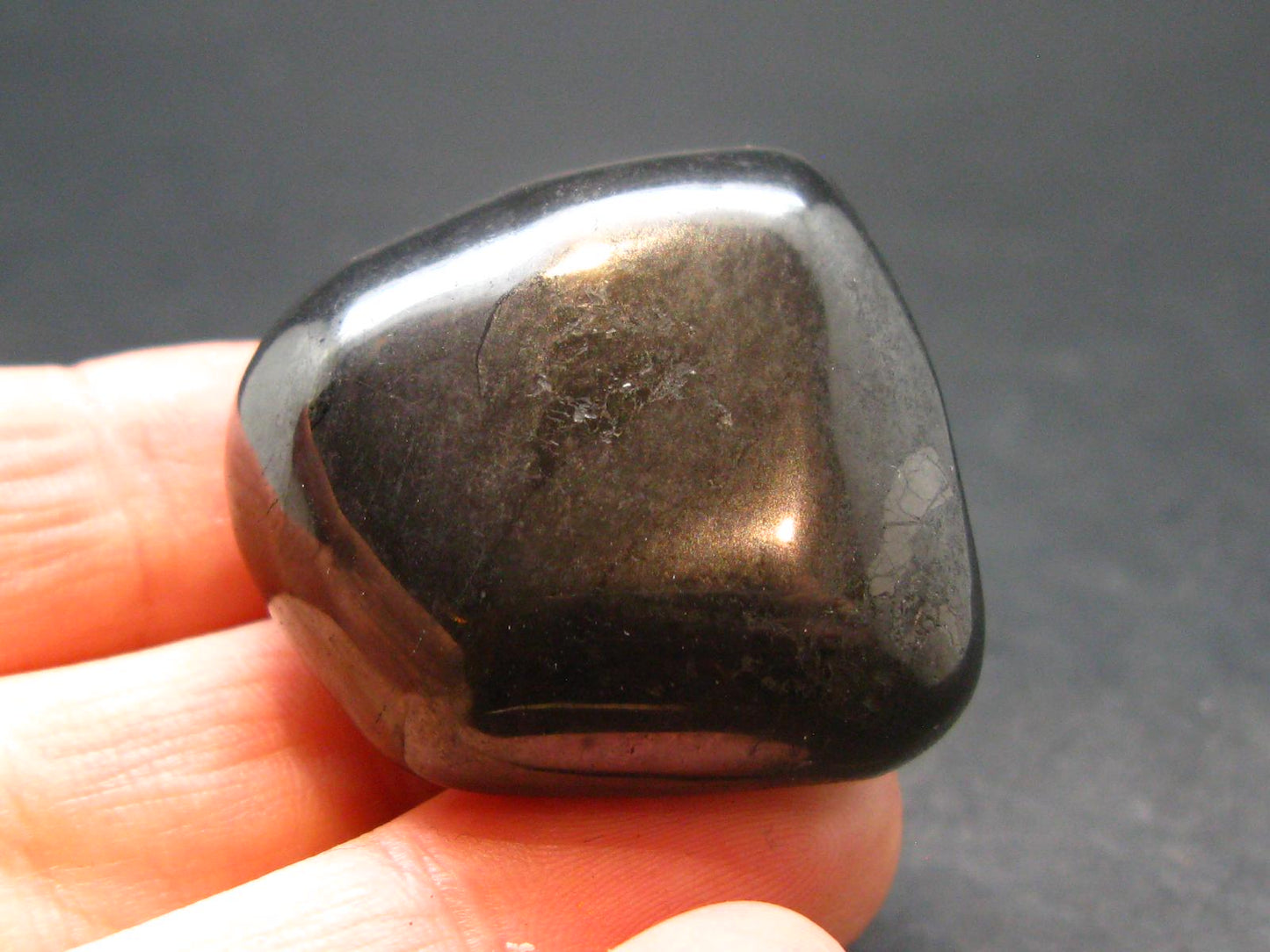 Elite Shungite Tumbled Piece from Russia - 1.1" - 24.49 Grams