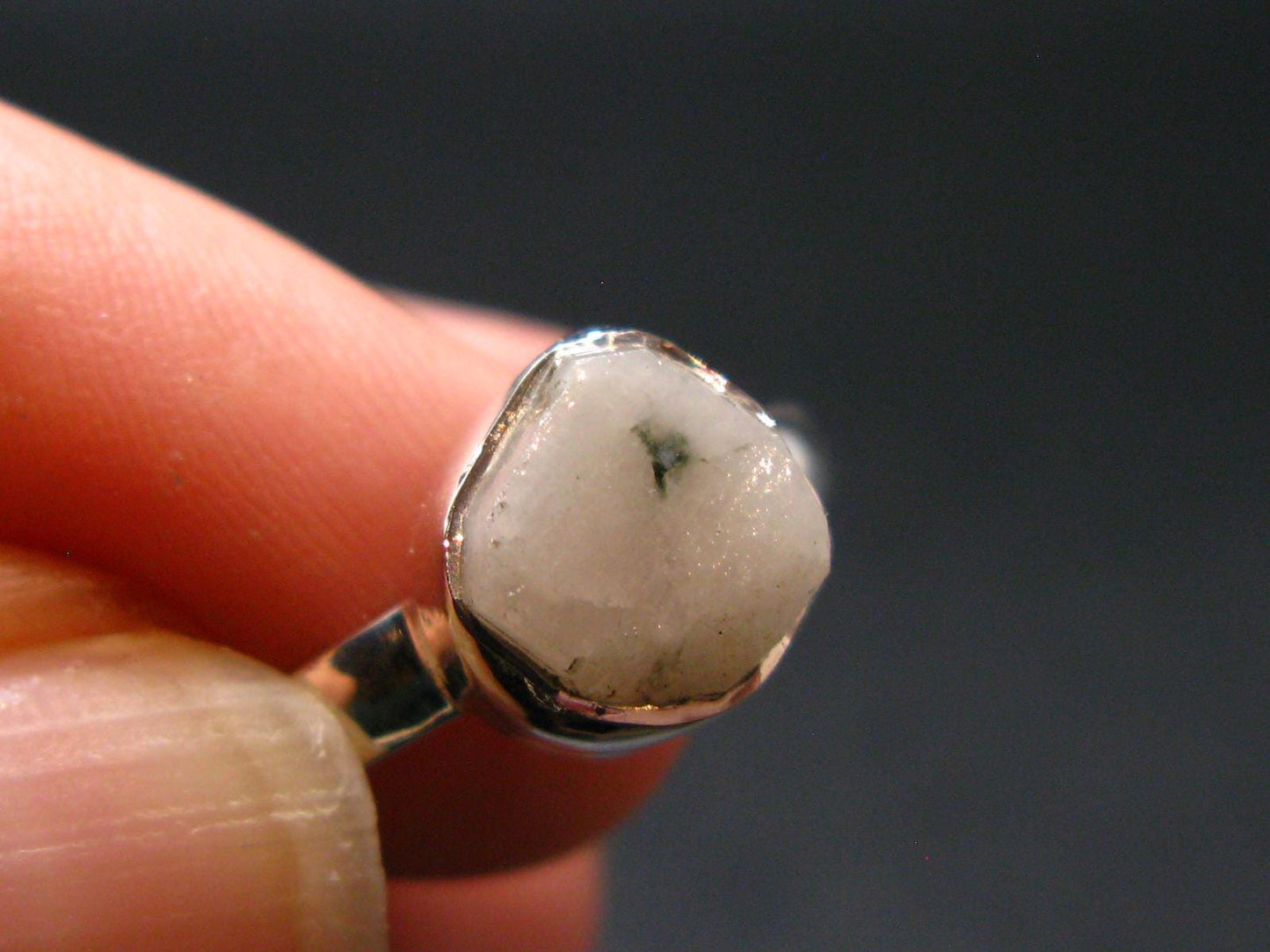 Phenakite Phenacite Sterling Silver Size 8 Ring from Nigeria - 2.21 Grams