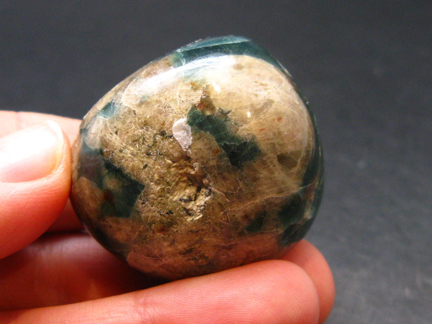 Extremely Rare Tumbled Grandidierite Stone From Madagascar - 1.8" - 283.20 Carats