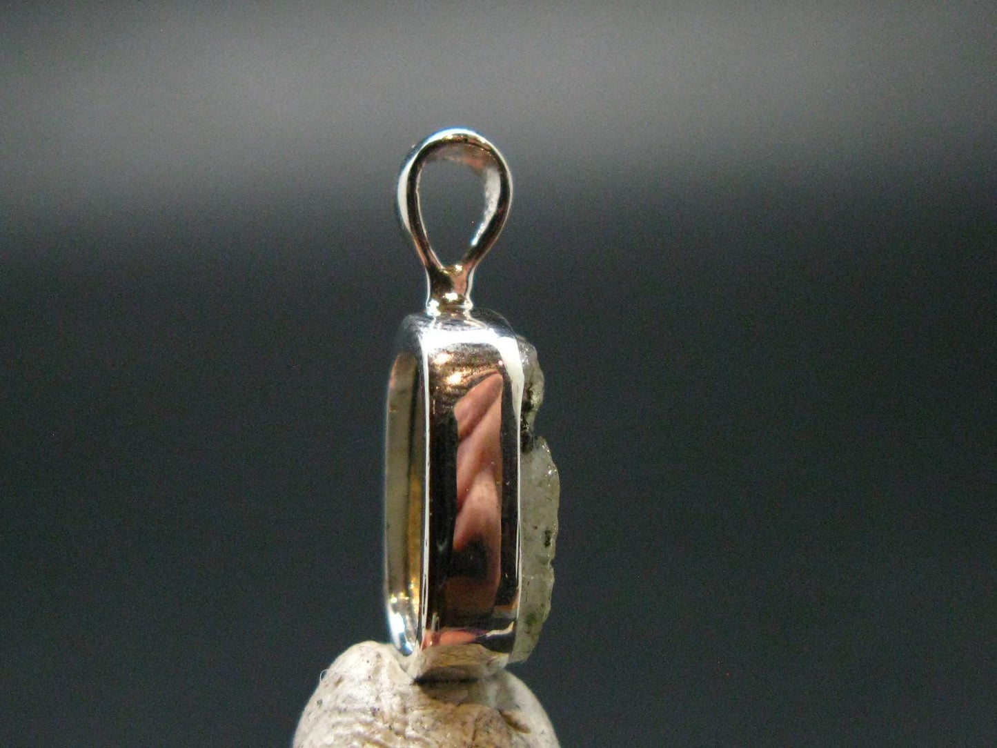 Phenakite Phenacite Crystal Silver Pendant From Russia - 0.7" - 1.18 Grams