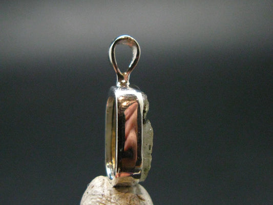 Phenakite Phenacite Crystal Silver Pendant From Russia - 0.7" - 1.18 Grams
