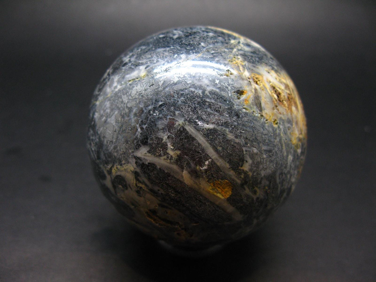 Rare Stibnite Sphere Ball From China - 636 Grams - 2.9"