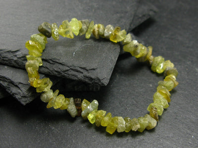 Chrysoberyl Genuine Bracelet ~ 7 Inches ~ 8mm Crystal Beads