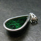 Extremely Rare Natural Maw Sit Sit Crystal Silver Pendant from Myanmar - 1.5" - 6.69 Grams