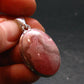 Rhodochrosite Silver Plated Pendant From Argentina - 1.5" - 7.82 Grams