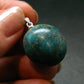 Genuine Turquoise Silver Pendant From Sleeping Beauty Arizona - 1.1" - 6.0 Grams