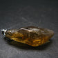 Natural Unheated Citrine Sterling Silver Pendant from Zambia - 1.7" - 7.40 Grams