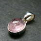 Pink Morganite Silver Pendant From Brazil - 0.8" - 1.96 Grams