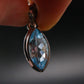 Blue Topaz Sterling Silver Pendant From Brazil - 0.9" - 2.66 Grams