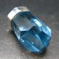 Blue Topaz Sterling Silver Pendant From Brazil - 1.6" - 14.57 Grams
