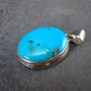 Turquoise Silver Pendant - 1.2" - 4.99 Grams