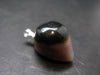 Agate Shiva Eye Silver Pendant from India - 1.2" - 8.49 Grams