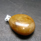 Yellow Sapphire Corundum Polished Crystal Silver Pendant From Sri Lanka - 1.0" - 32.40 Carats