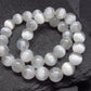 Selenite Genuine Bracelet ~ 7 Inches ~ 6mm Round Beads