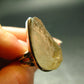 Natural Gem Raw Libyan Desert Glass Tektite Sterling Silver Ring from Libya - Size 6 - 7.65 Grams