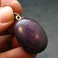 Purple Purpurite Silver Pendant From Namibia - 1.4"
