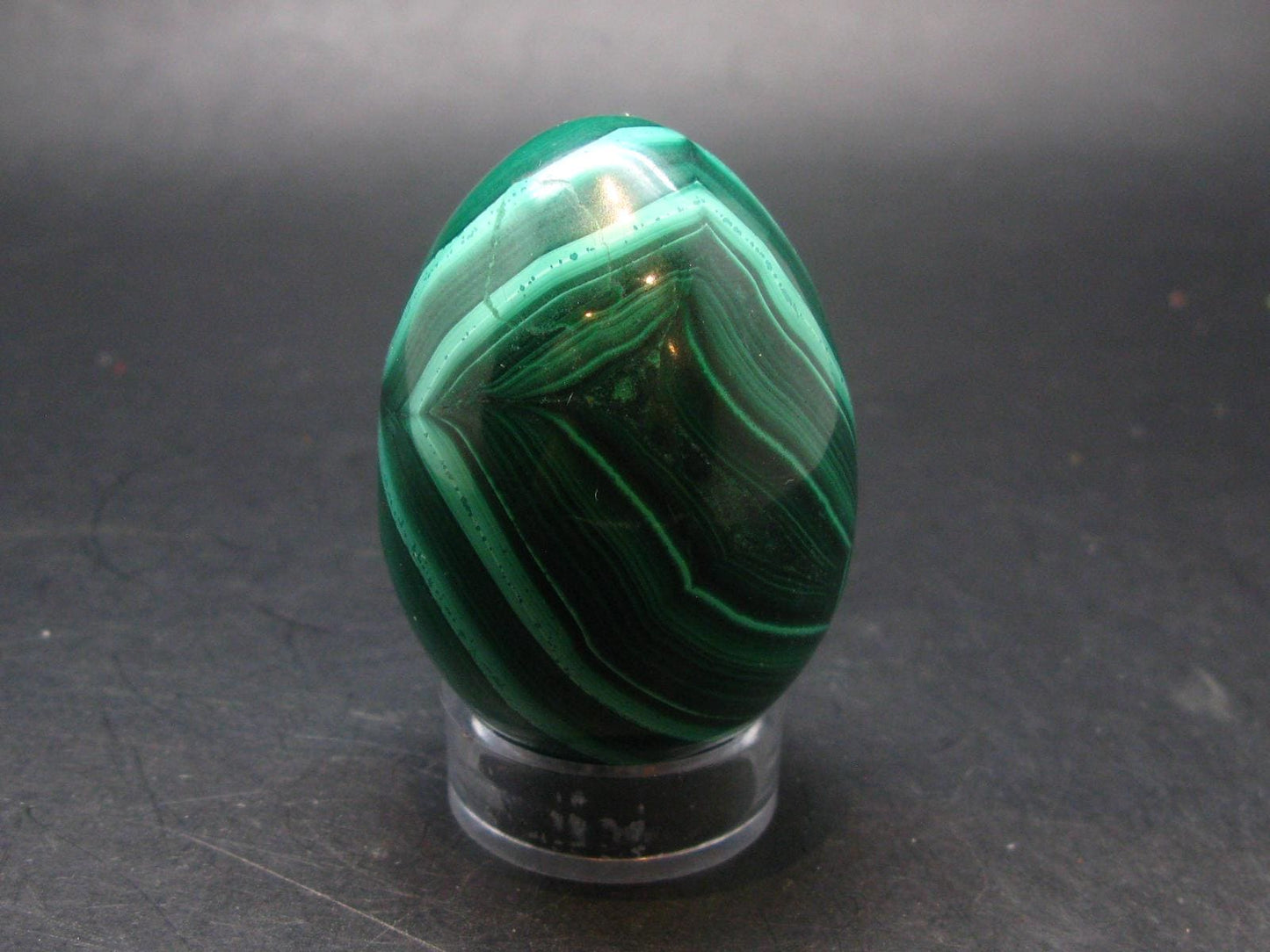 Malachite Egg Carving From Congo - 2.3" - 221.0 Grams