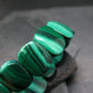 Malachite Genuine Bracelet ~ 7 Inches ~ 16mm Oval Beads