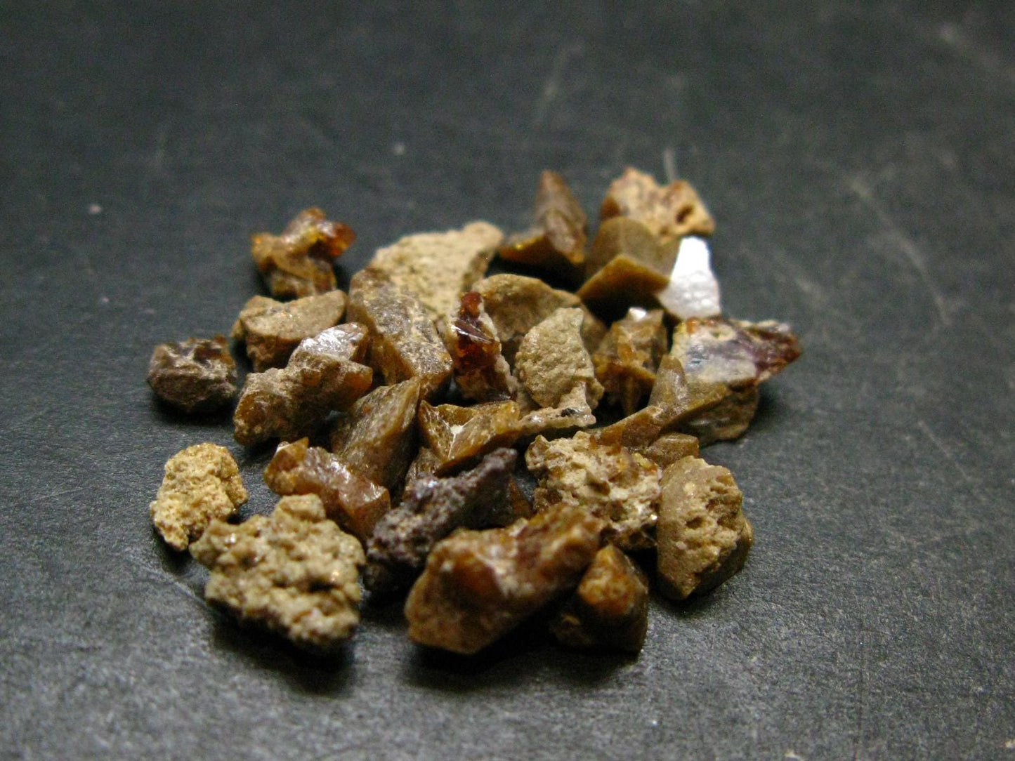 Rare Lot of 25 Monazite Crystals From Brazil - 5.24 Grams