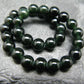 Black Jade Nephrite Genuine Bracelet ~ 7 Inches ~ 6mm Round Beads