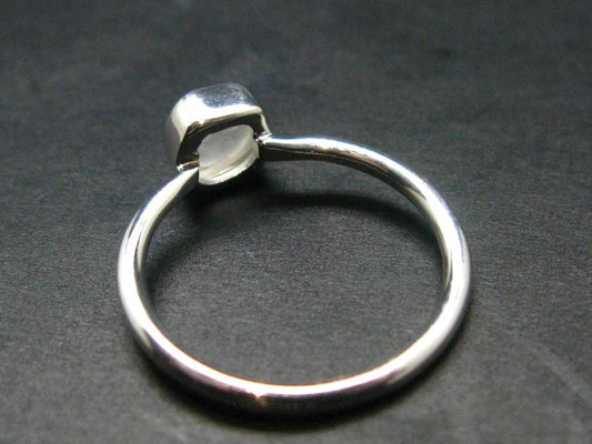 Phenakite Phenacite Crystal Silver Ring From Nigeria - Size 7 - 1.81 Grams
