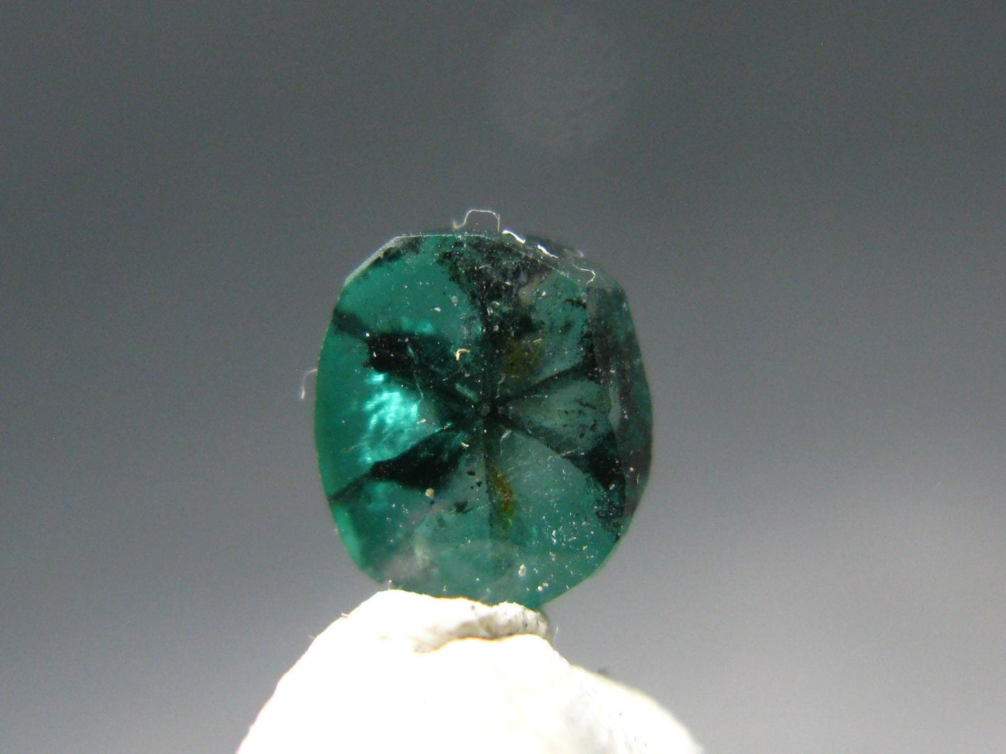 Beautiful Rare Gem Trapiche Emerald From Colombia - 0.59 Carats - 6x5mm