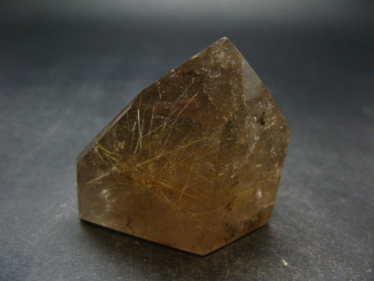 Large Polished Rutilated Quartz Crystal from Brazil - 2.1" - 152.56 Grams
