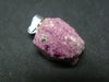 Bixbite Red Emerald Beryl Silver Pendant From Utah USA - 6.34 Carats - 0.8"