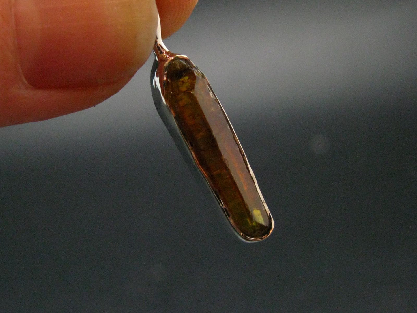 Zincite Zinkite Crystal 925 Silver Pendant From Poland - 1.1" - 2.73 Grams