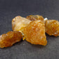 Set of 5 Golden Healer Quartz Crystal Pendants From Brazil