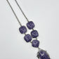 Charoite & Sterling Silver Statement Necklace - 72.87 Grams